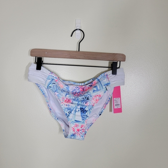 NWT Lilly Pulitzer Harbor Bottom Crew Blue Tint Sea To Shining Sea Size 10 - Picture 3 of 6